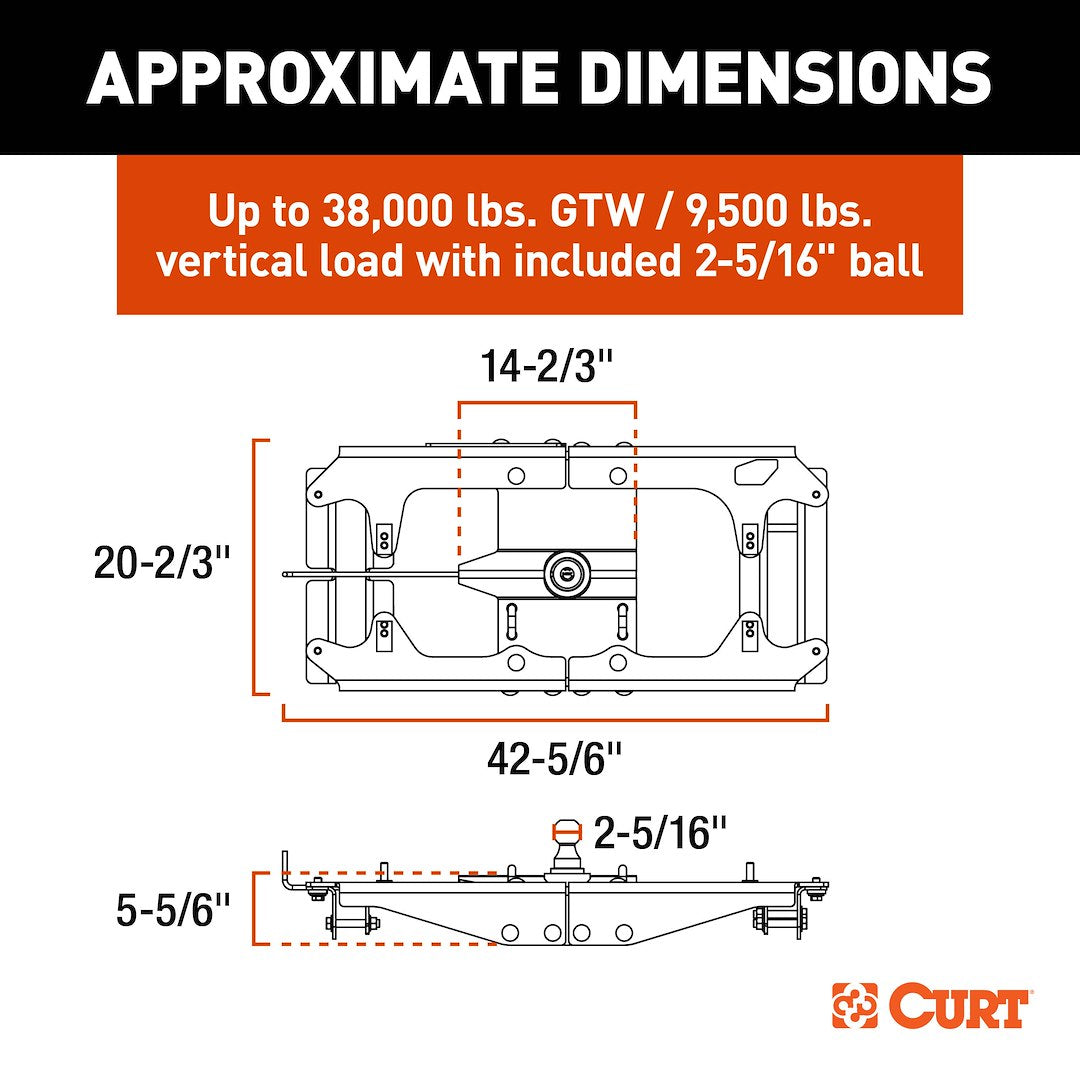 Curt 60703 Gooseneck Trailer Hitch - image 2
