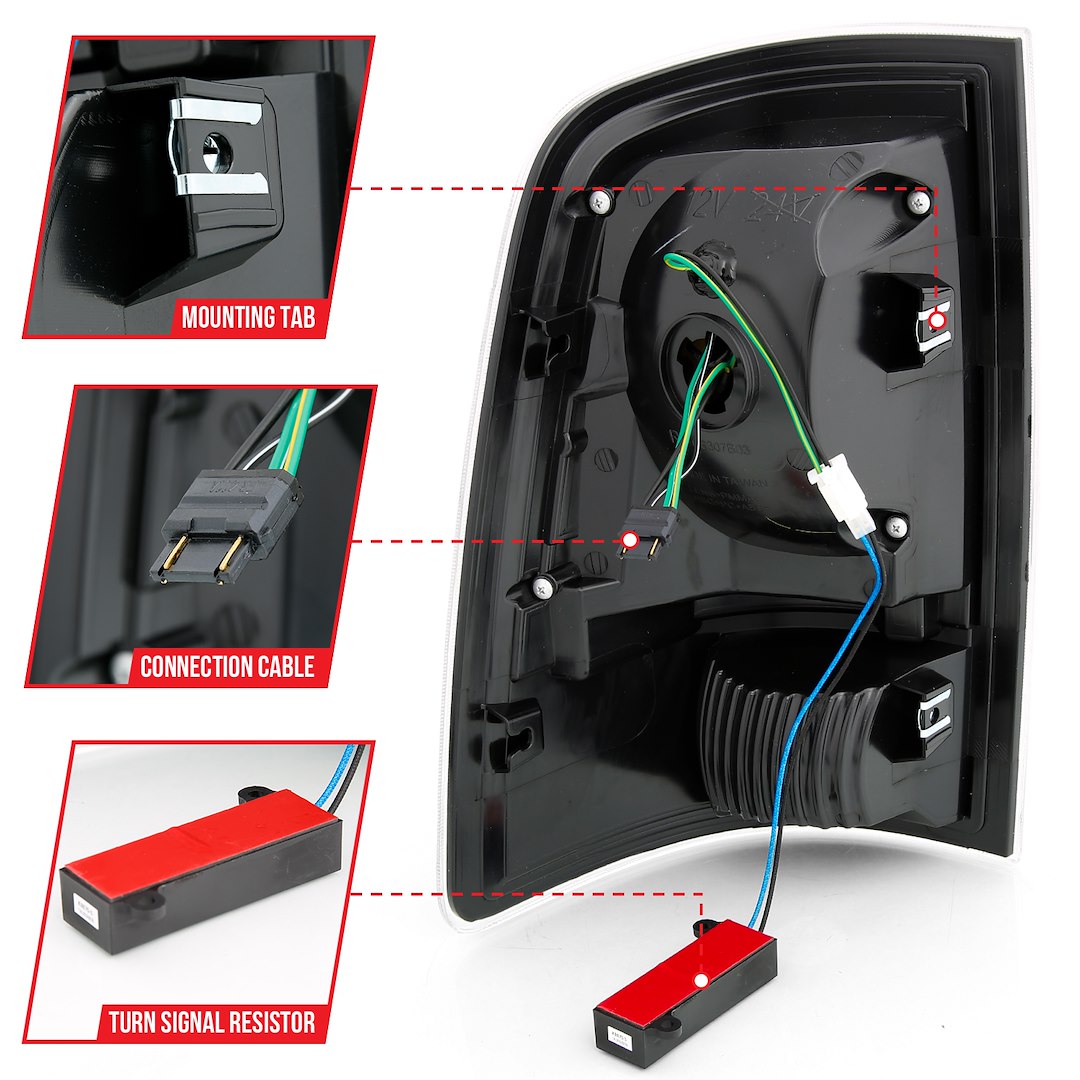 ANZO USA Uses OEM Sockets And Wiring OEM LED Tail Light Assembly 311318 - image 4