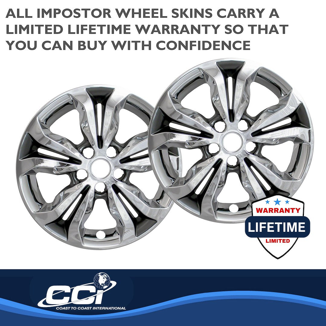 Coast To Coast IMP442CC Chrome/Charcoal Cruze Wheel Skins - image 4