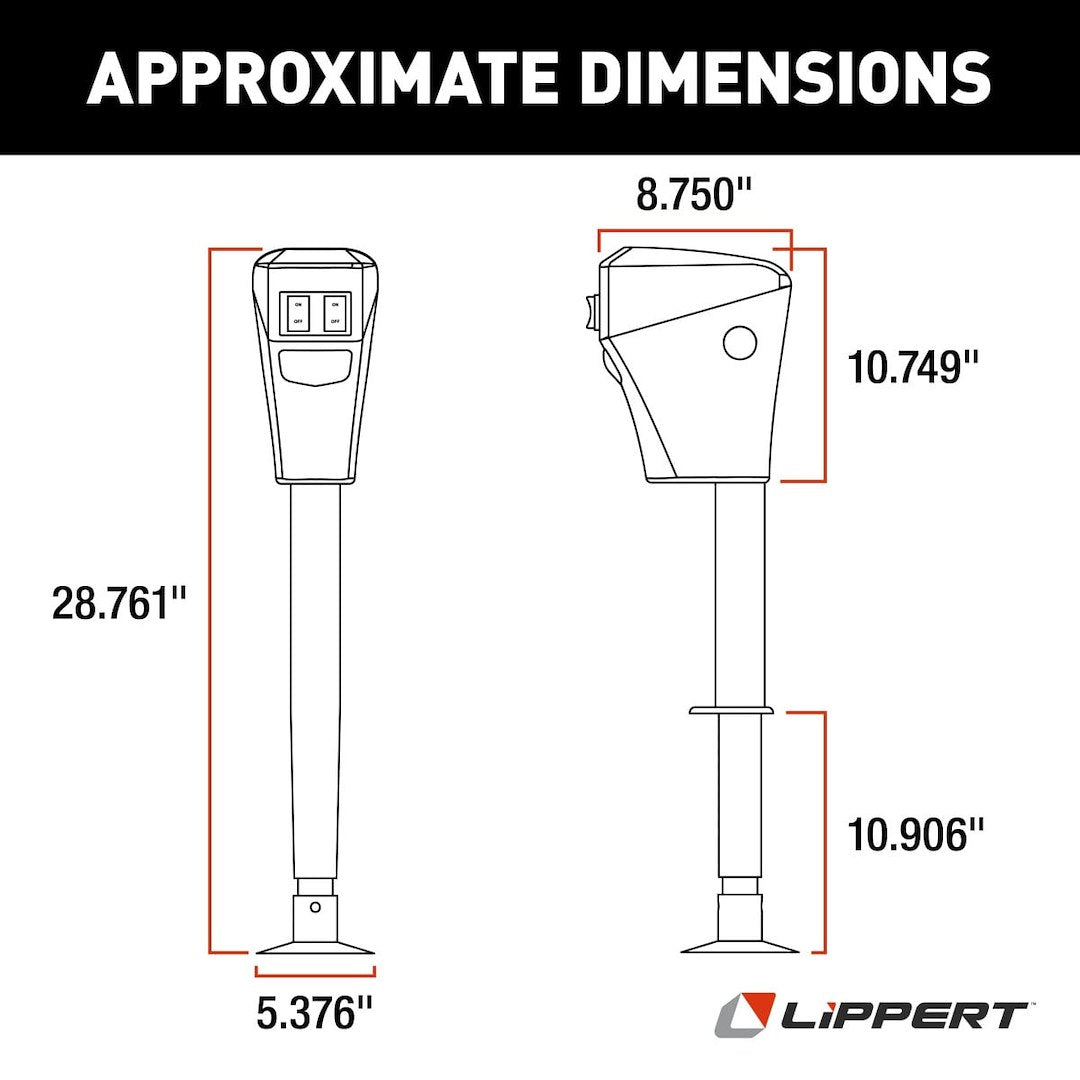Lippert Components 285318 Trailer Tongue Jack - image 2