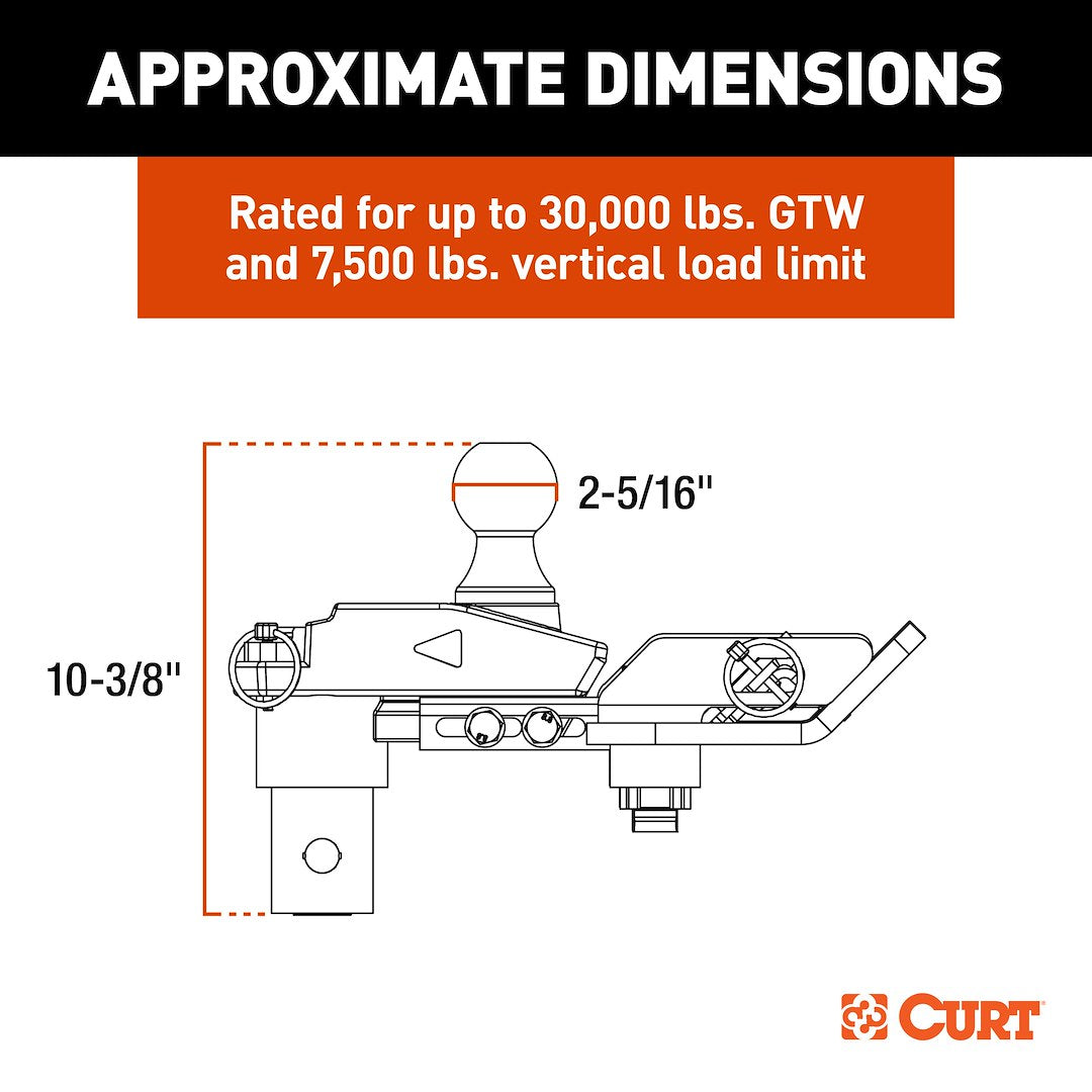 Curt 60663 Gooseneck Trailer Hitch - image 2