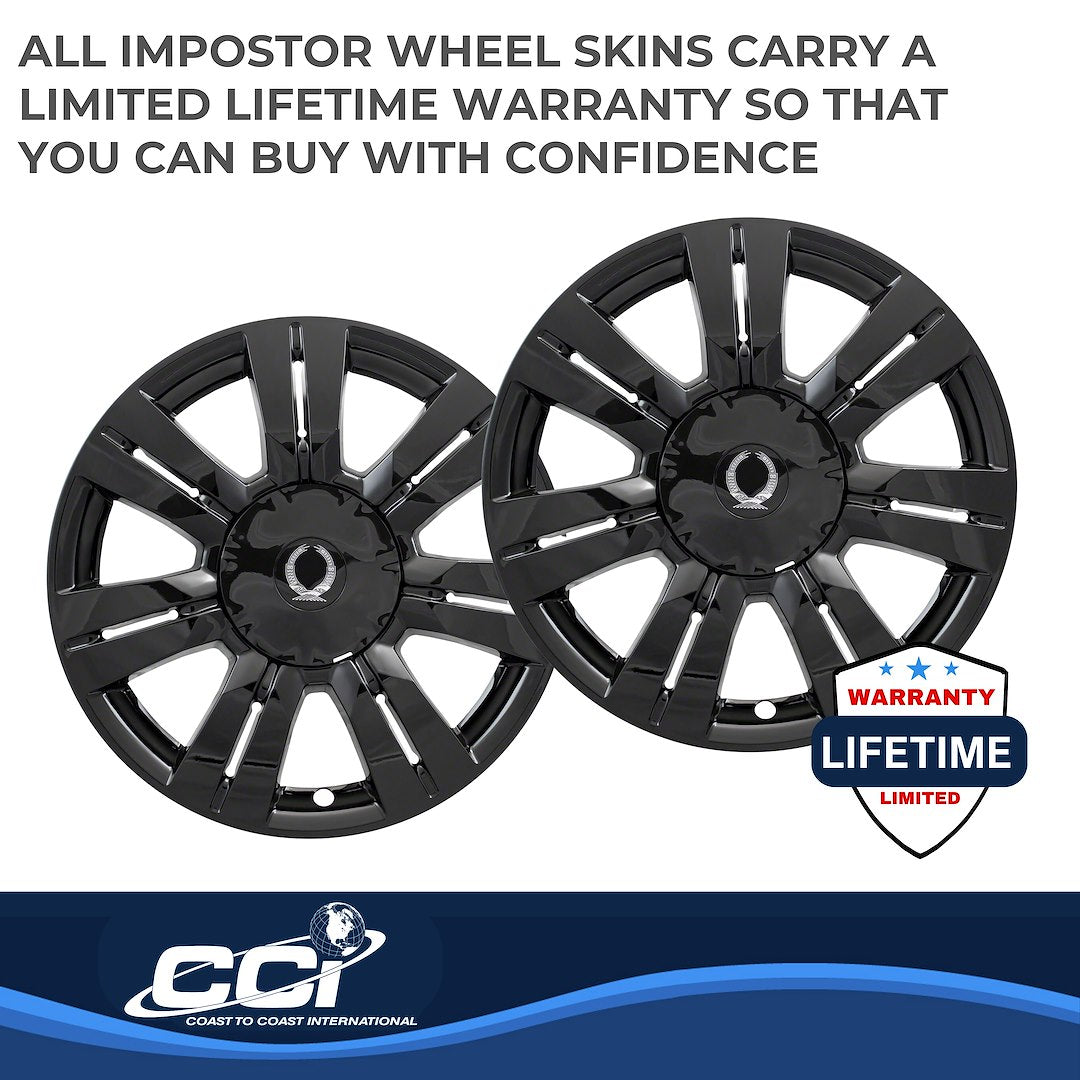 Coast To Coast IMP357BLK Black SRX Impostor Wheel Skins - image 3