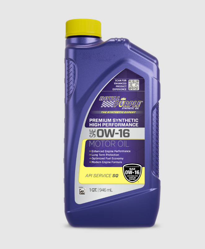 Royal Purple 01016 SAE 0W-16 Synthetic Four-Stroke Oil