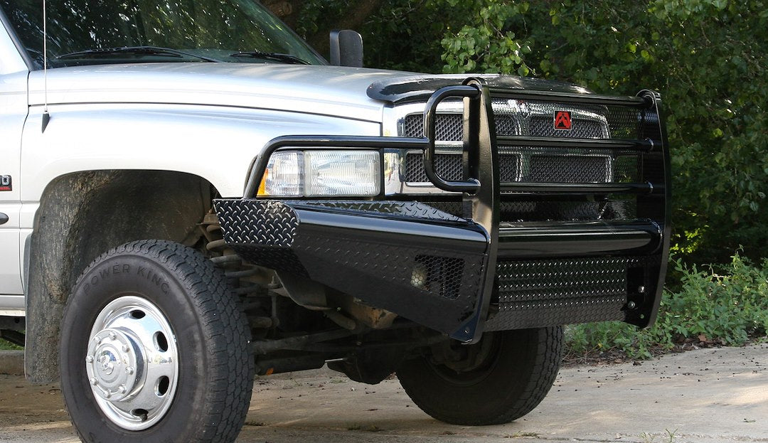 Fab Fours DR94-S1560-1 Black Steel Bumper for Dodge