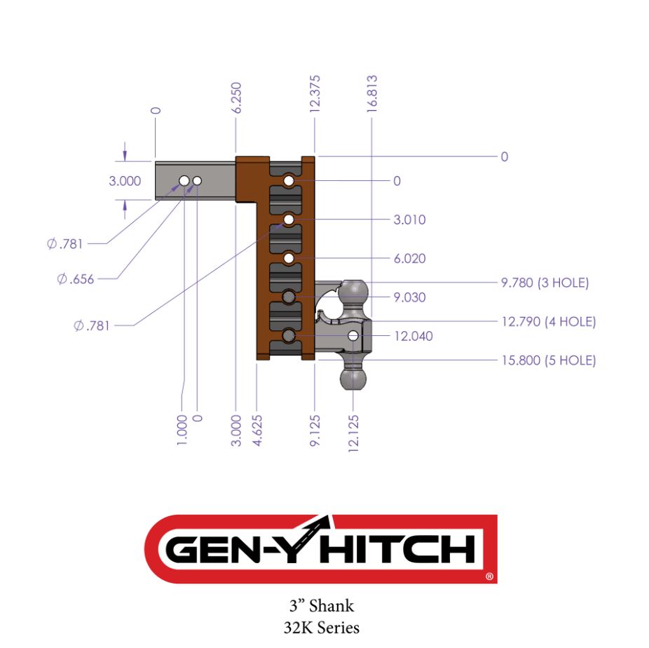 Gen-Y Hitch Gh-1724 Trailer Hitch Ball Mount - image 5