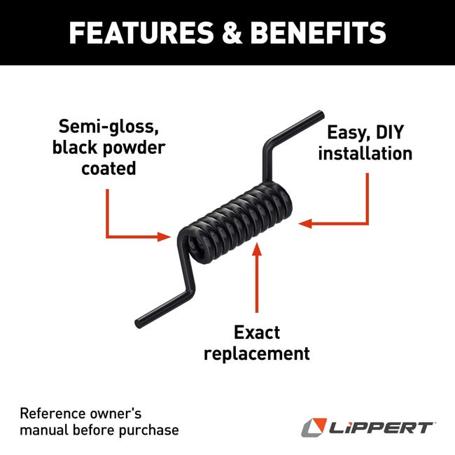 Lippert Components 173067 Trailer Ramp Door Spring - image 2