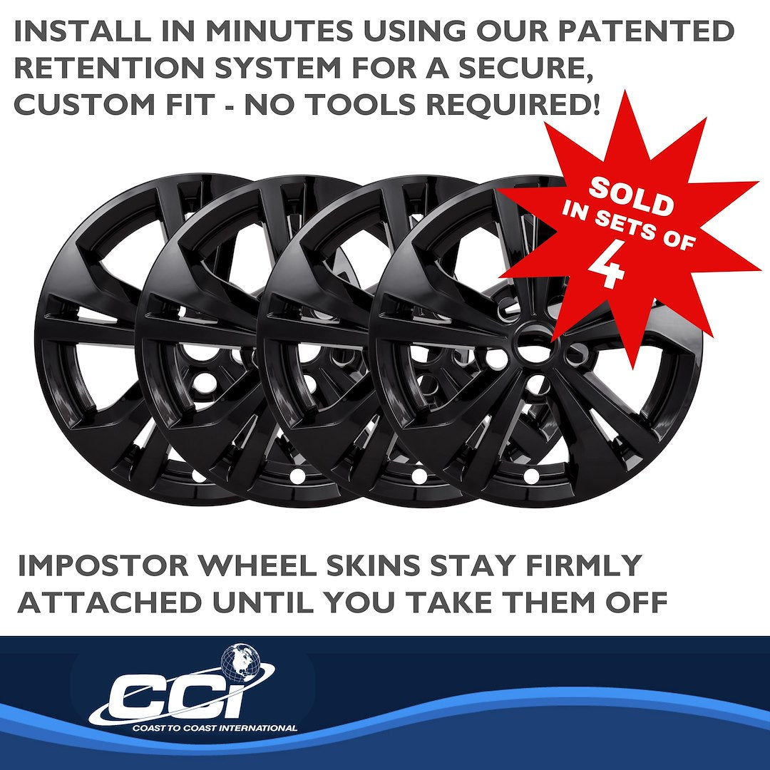 Coast To Coast IMP487BLK Sentra Black Directional Wheel Skin - image 5