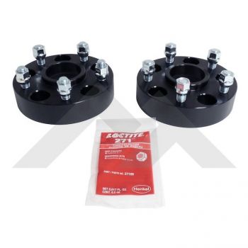 Crown Automotive RT32019 Black Hub-Centric Wheel Spacer Pair - image 1
