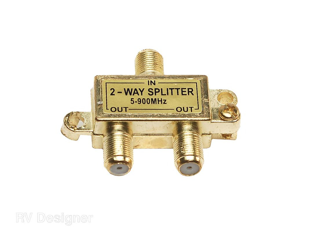 RV Designer Tv Cable Splitter (T189) – Type: 2-Way Splitter