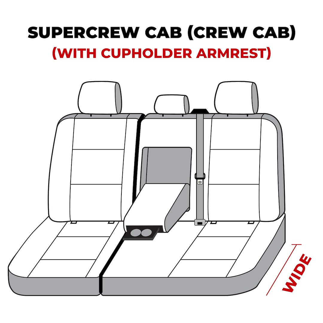 Covercraft SS8485PCCH SeatSaver Charcoal Ford Rear Bench Cover - image 5