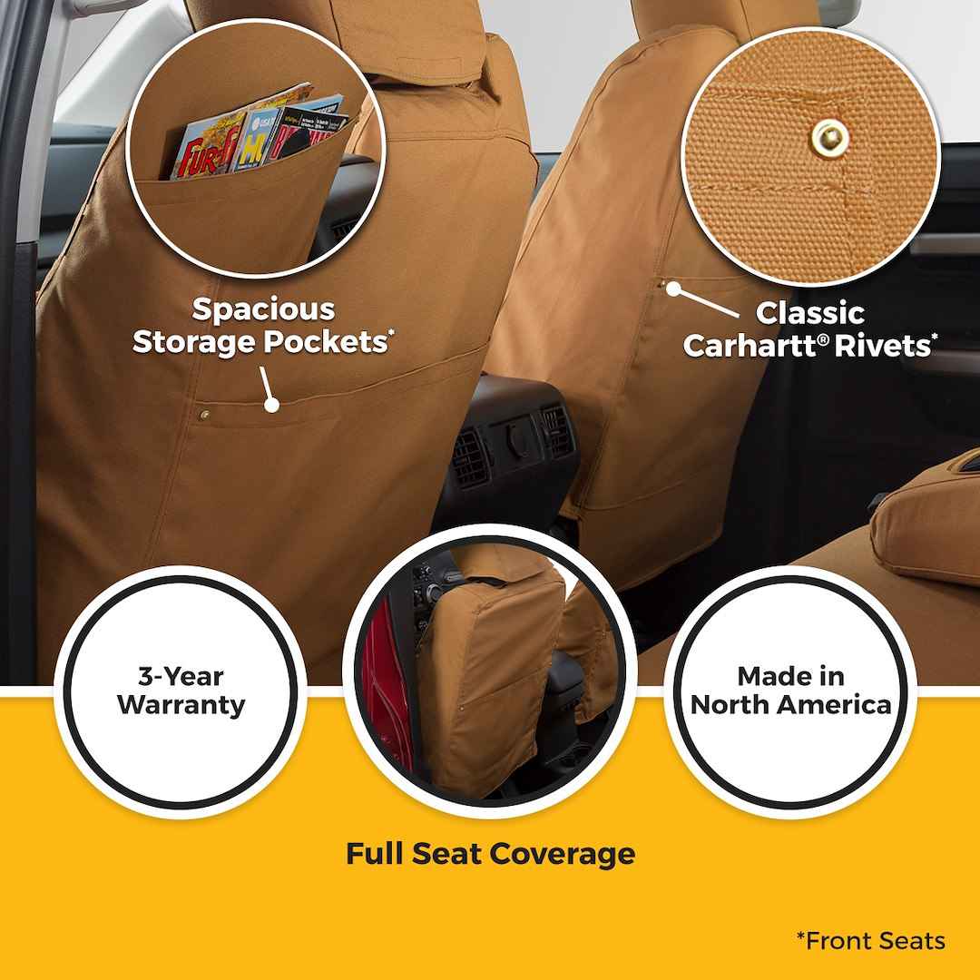 Covercraft SSC7432CAB Brown Carhartt Ram Rear Bench Cover