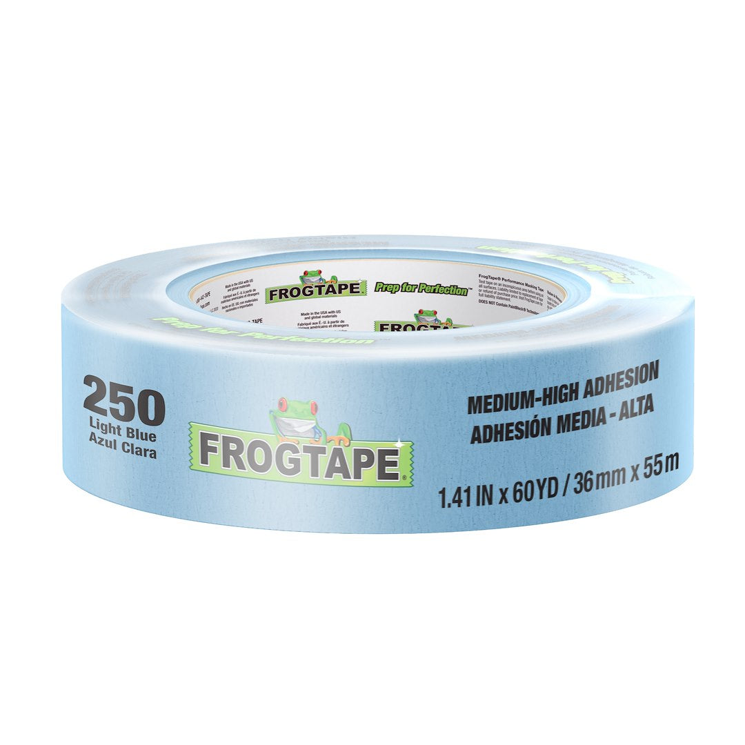 Shurtape 105379 CP 250 Light Blue Masking Tape, 32 Rolls