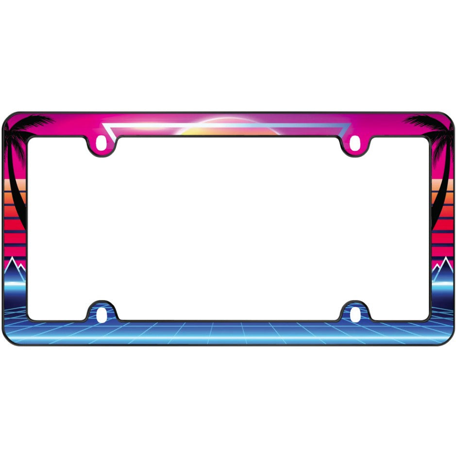 Cruiser 23760 Synthwave Palm Tree Plate Frame - image 1