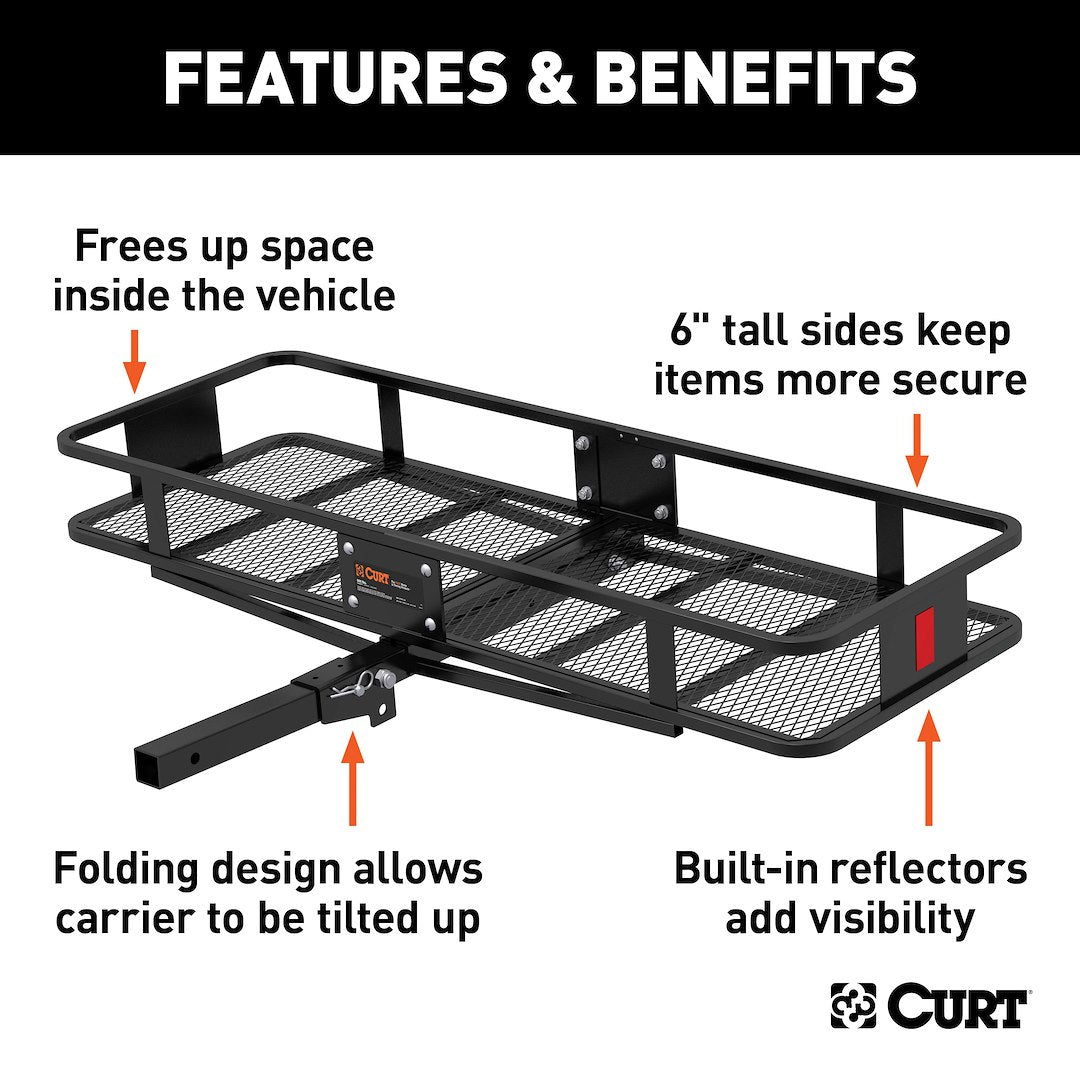 Curt 18151 Trailer Hitch Cargo Carrier - image 2