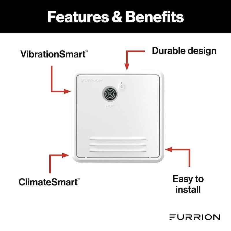 Furrion FWH41EA-PS-AM Water Heater Access Door for Atwood 4 & 6 Gallon