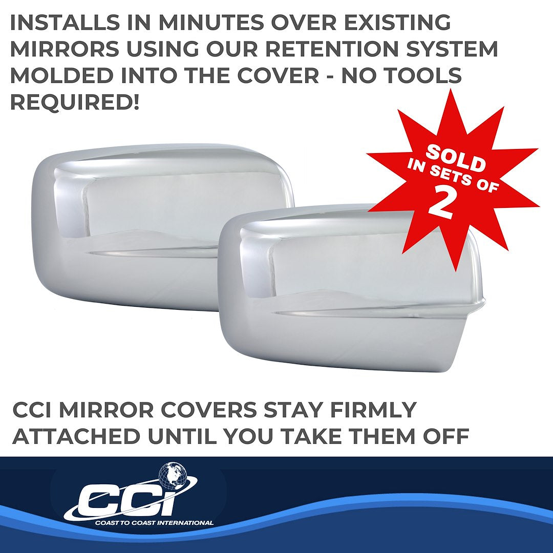 Coast To Coast MC67443 Ram Chrome Full Mirror Cover Pair - image 3