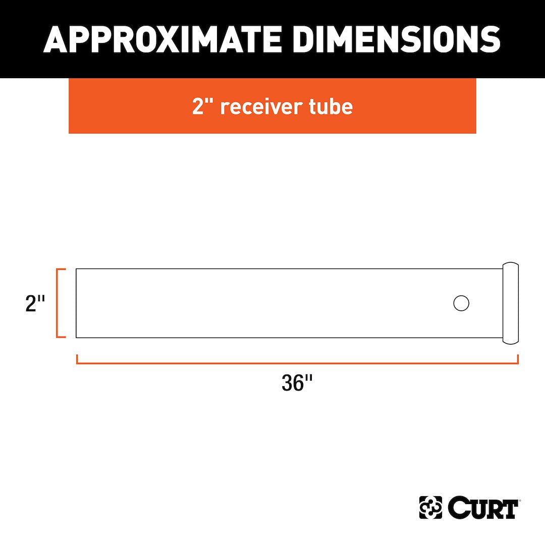 Curt 49360 Trailer Hitch Receiver Tube - image 3