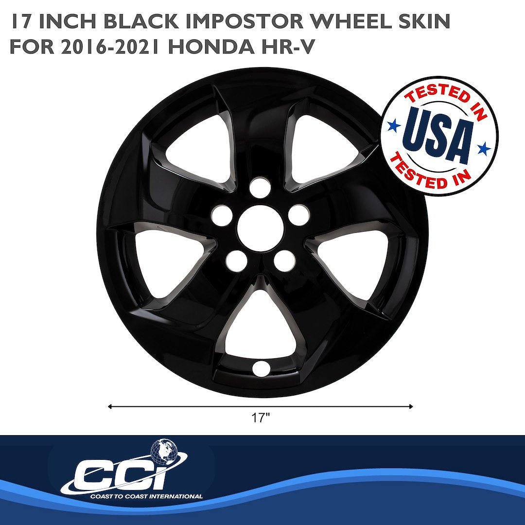 Coast To Coast IMP458BLK Black HR-V Impostor Wheel Skins - image 3