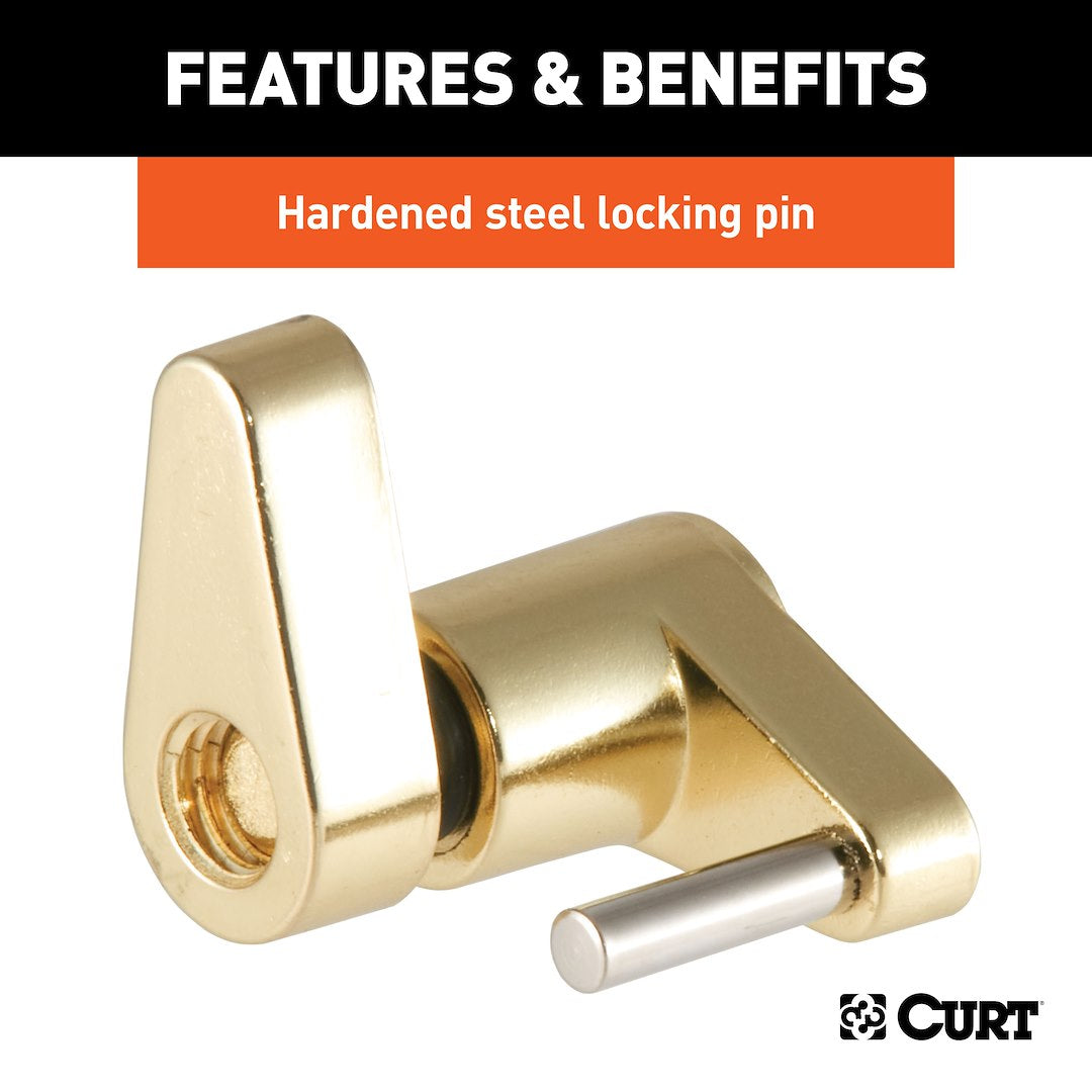 CURT Trailer Coupler Lock (23022) – Pin Size (In): 1/4 Inch