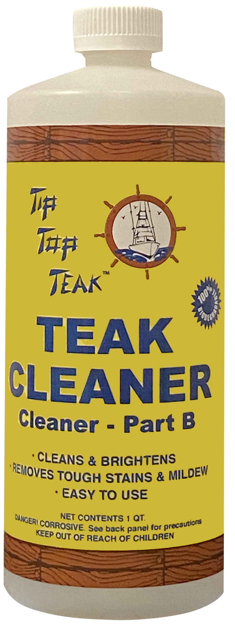 Sudbury TC862 Tip Top Teak Two-Part Cleaner, Part B