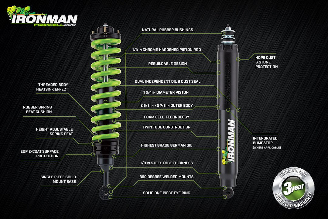 Ironman 4x4 45003FEP Foam Cell Pro Rear Shock