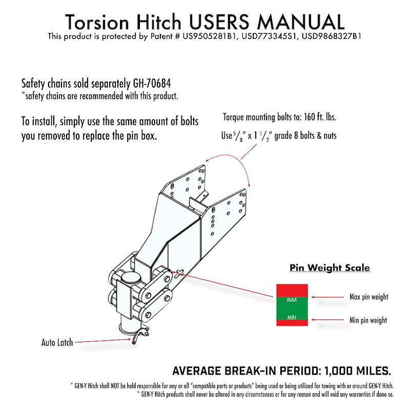 Gen-Y Hitch EXECUTIVE Torsion-Flex Gooseneck Coupler 30K – GH-8076AL