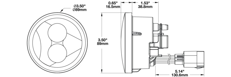J.W. Speaker 0346503 239 J2 Front LED Turn Kit
