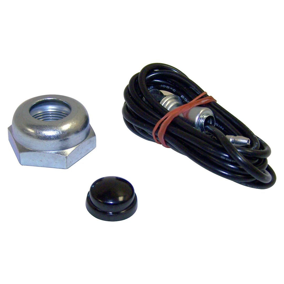 Crown Automotive A6742K Black/Silver Screw-On Horn Button Kit - image 1