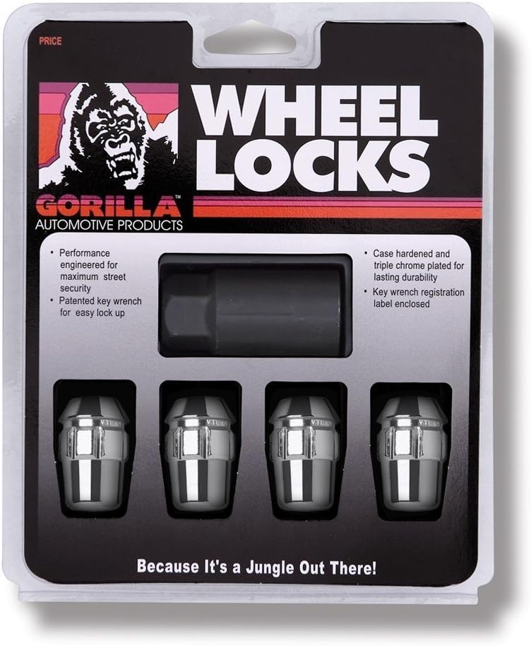 Gorilla 71681N Acorn Wheel Lock Set, 1.4 Inch