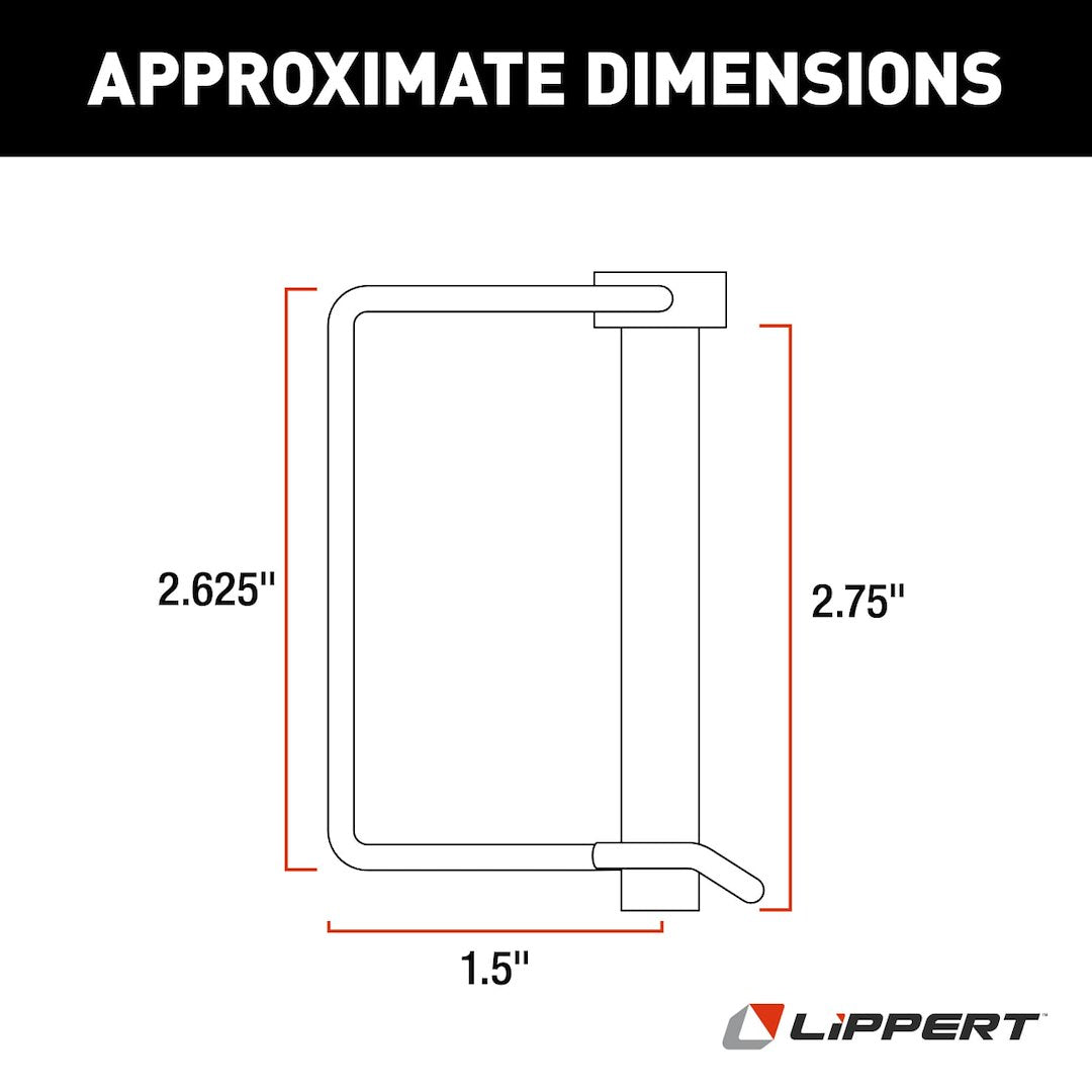 Lippert Components Trailer Coupler Safety Pin Clip (225598)