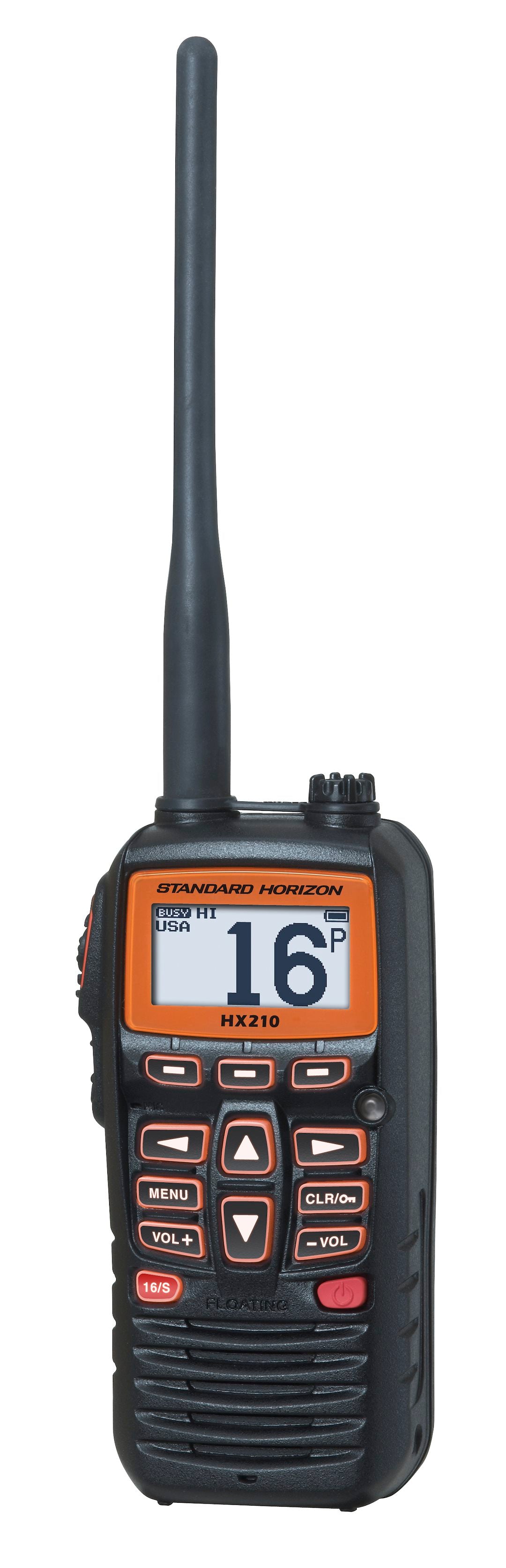 Standard Horizon HX210 Floating 6-Watt Handheld VHF Radio