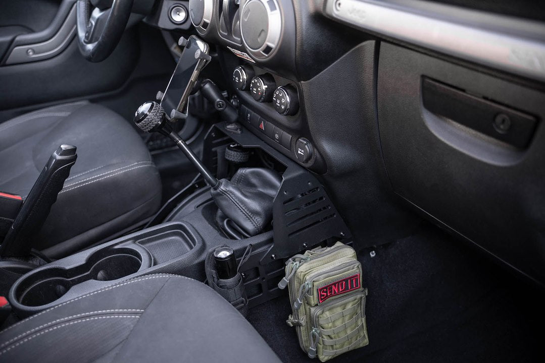 DV8 Offroad CCJK-01 Jeep JK Steel MOLLE Console Organizer