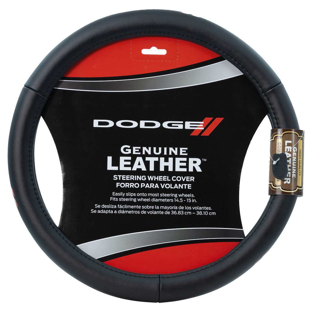 Plasticolor 006790R01 Dodge Leather Steering Wheel Cover