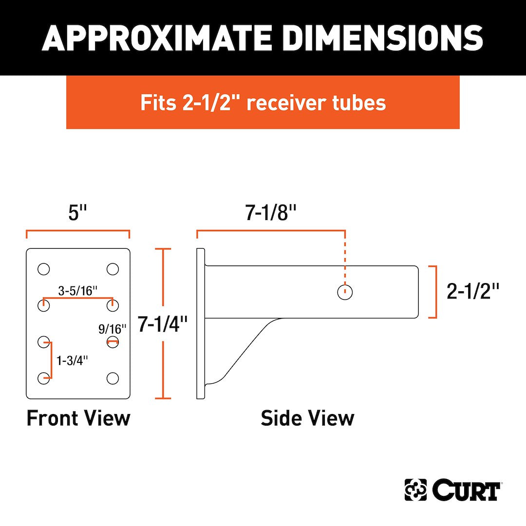 Curt 48348 Pintle Hook Mounting Plate - image 4