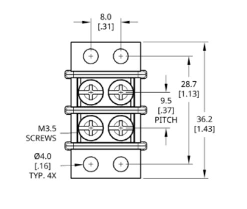 Egis 2220-02 Electrical Wire Terminal Block