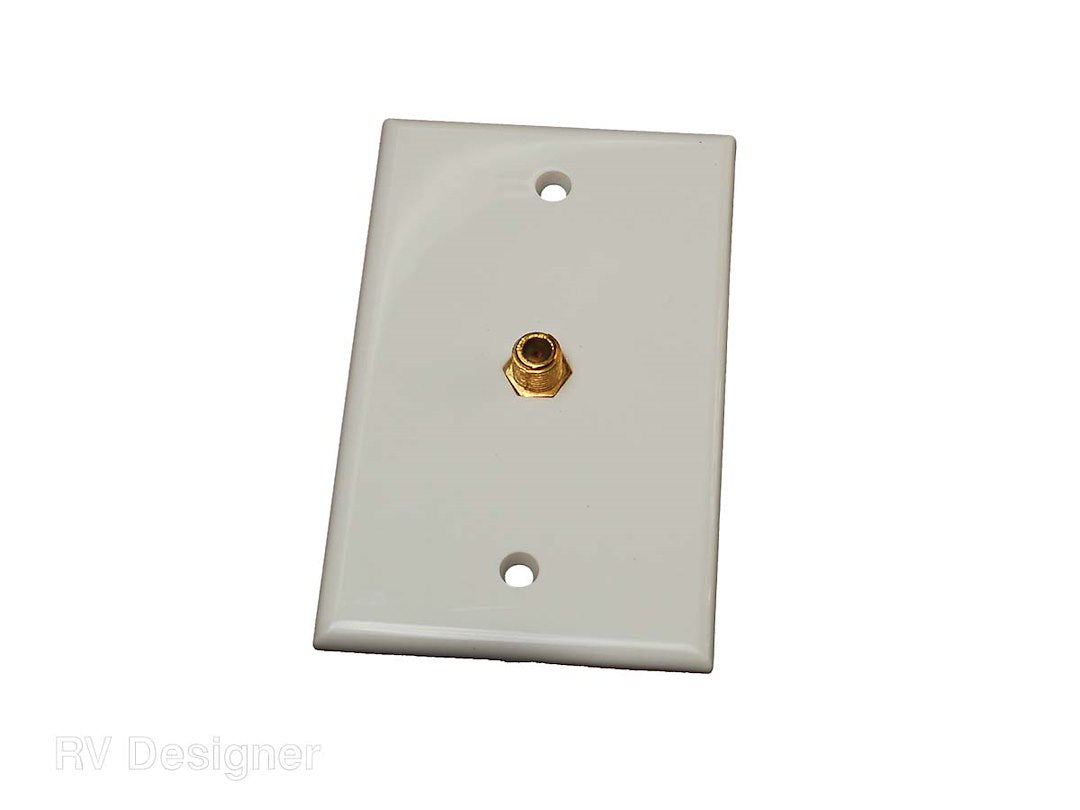 RV Designer Tv Cable Entry Plate (T141) – Capacity: Single Cable