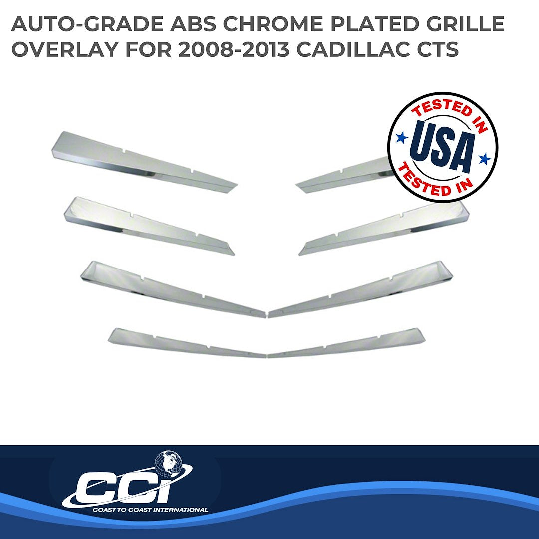 Coast To Coast GI76 CTS Chrome Bar Grille Overlay - image 2