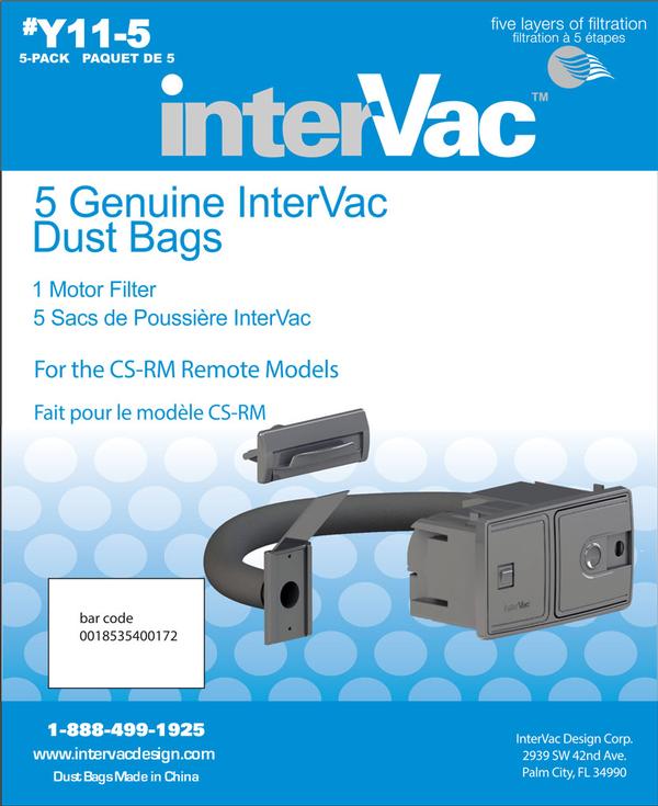 Intervac Design Y11-5 Vacuum Cleaner Bag
