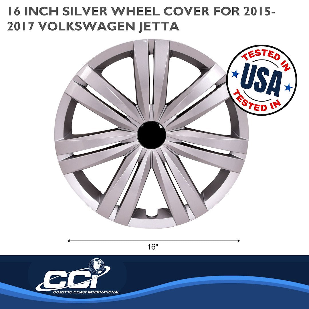 Coast To Coast 54716S Silver Jetta Wheel Covers, 16-Inch - image 2