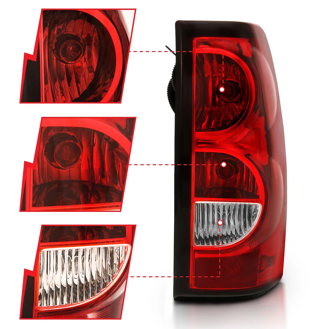 ANZO USA Uses OEM Sockets And Wiring OEM Incandescent Tail Light Assembly 311302 - image 2