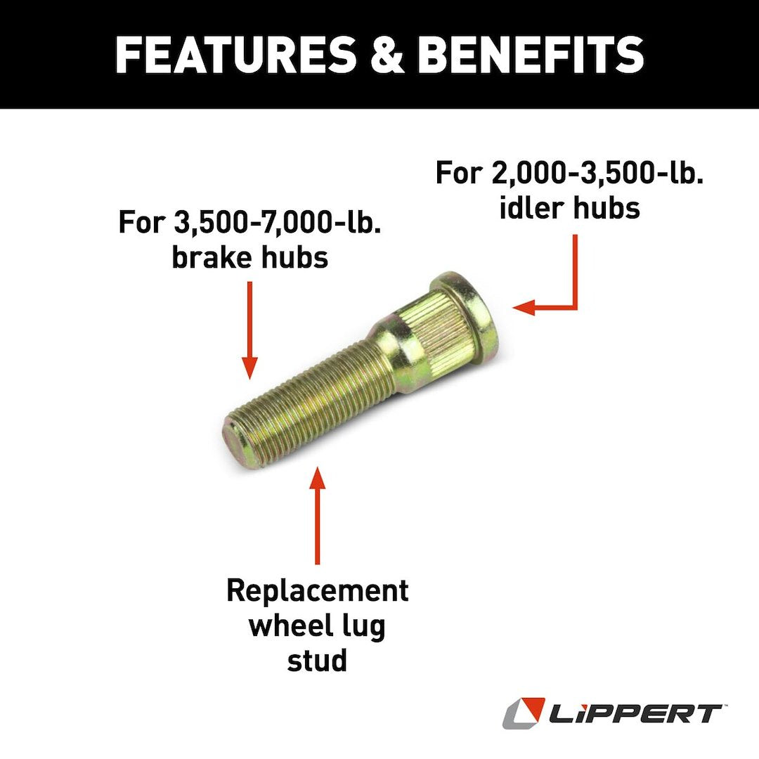 Lippert Components Lippert 1/2 X 20 Wheel Stud (121803)