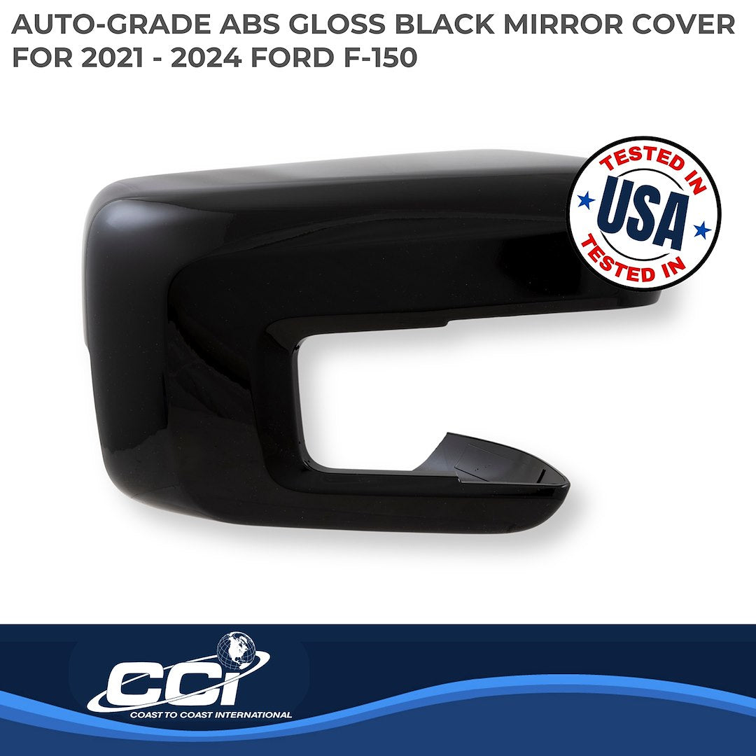 Coast To Coast MC67556BLK F-150 Black Signal/BS Mirror Covers - image 3