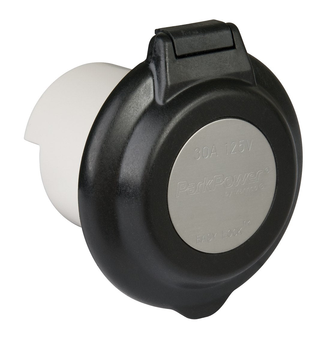 Marinco 304el-Brv.Blk Power Inlet Port - image 1