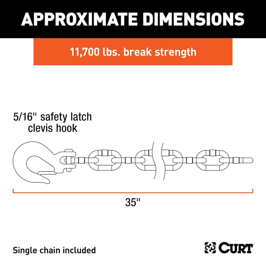 Curt 80314 Trailer Safety Chain - image 6
