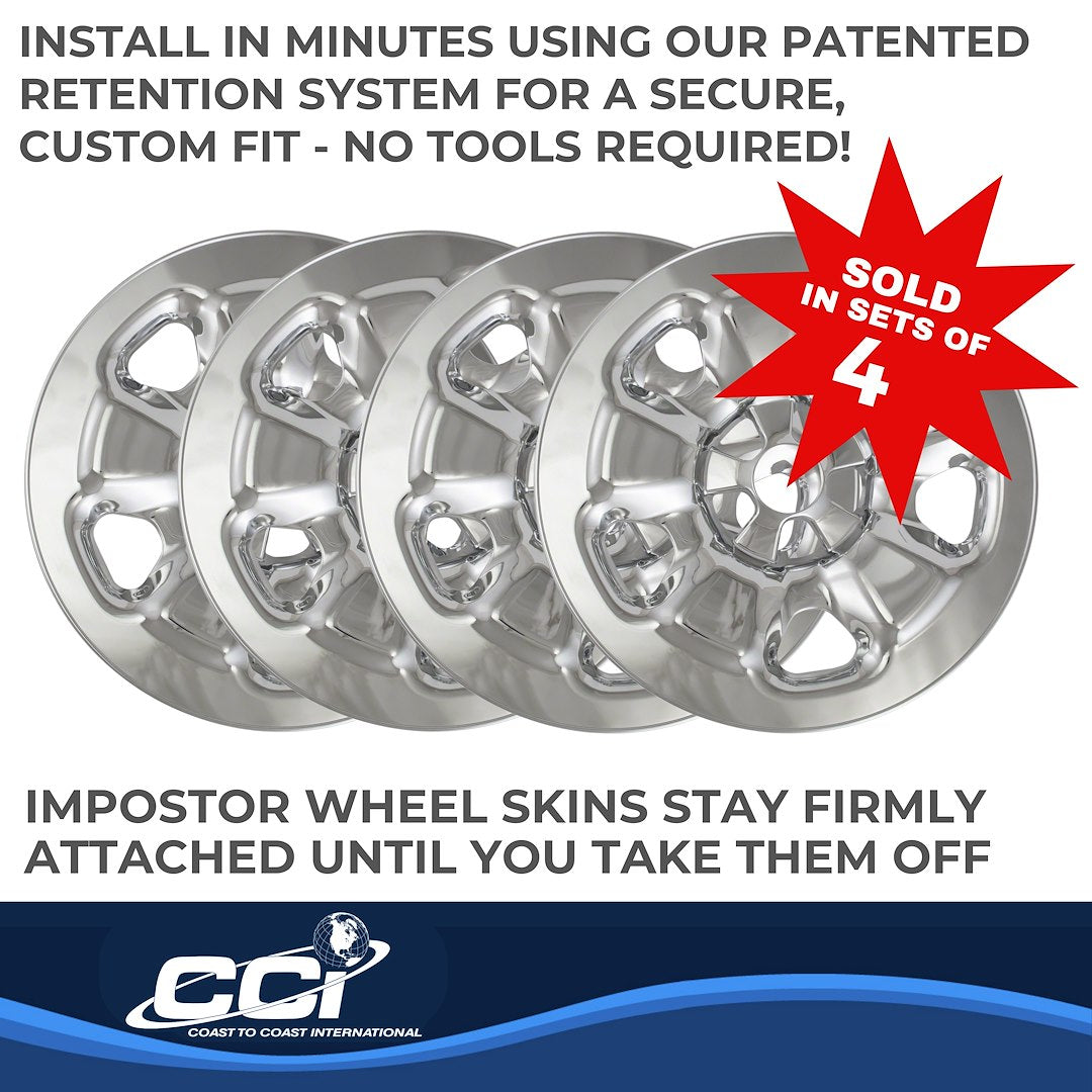 Coast To Coast IMP91X Chrome 17-Inch Cherokee Wheel Skins - image 4