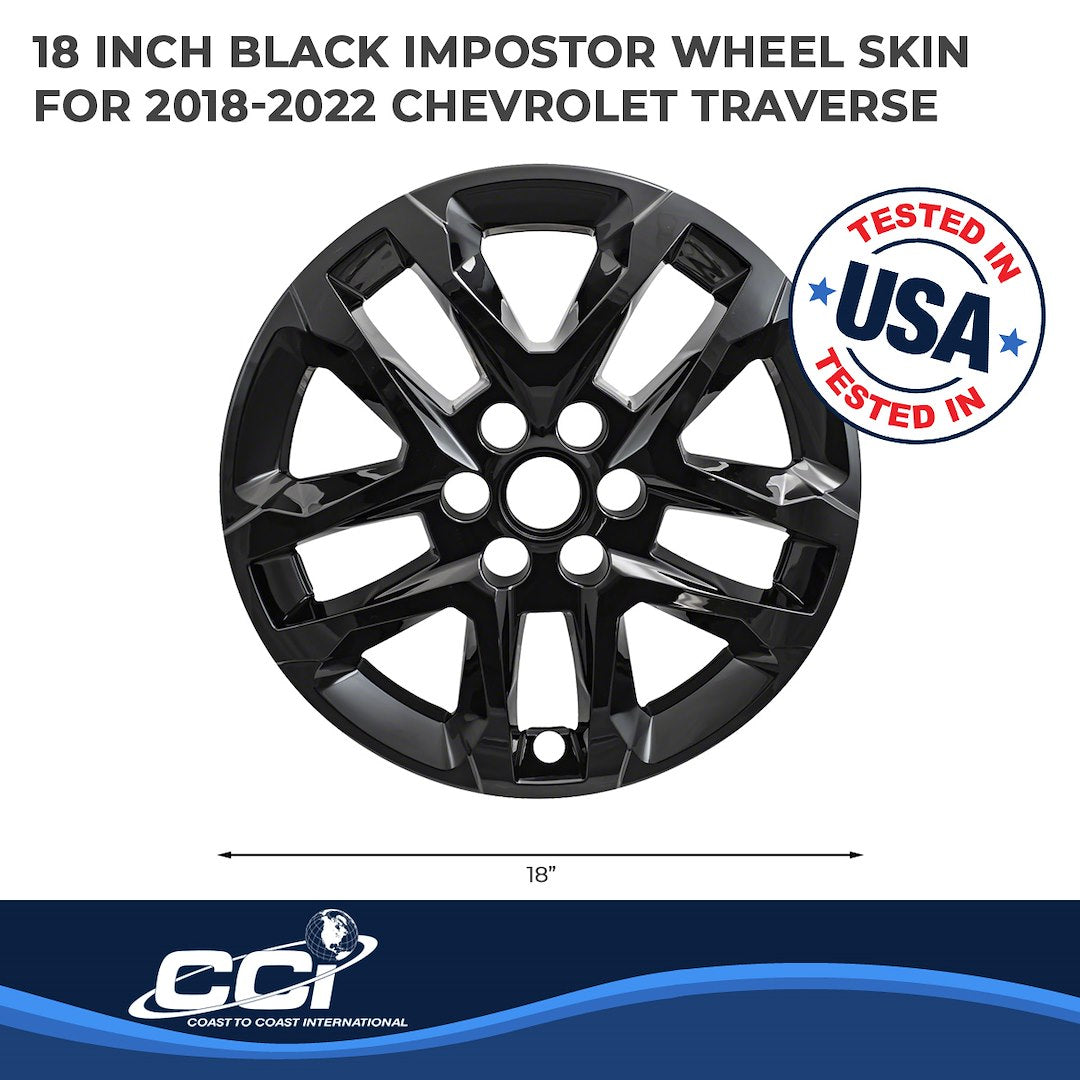 Coast To Coast IMP416BLKN Black Traverse Impostor Wheel Skins - image 3