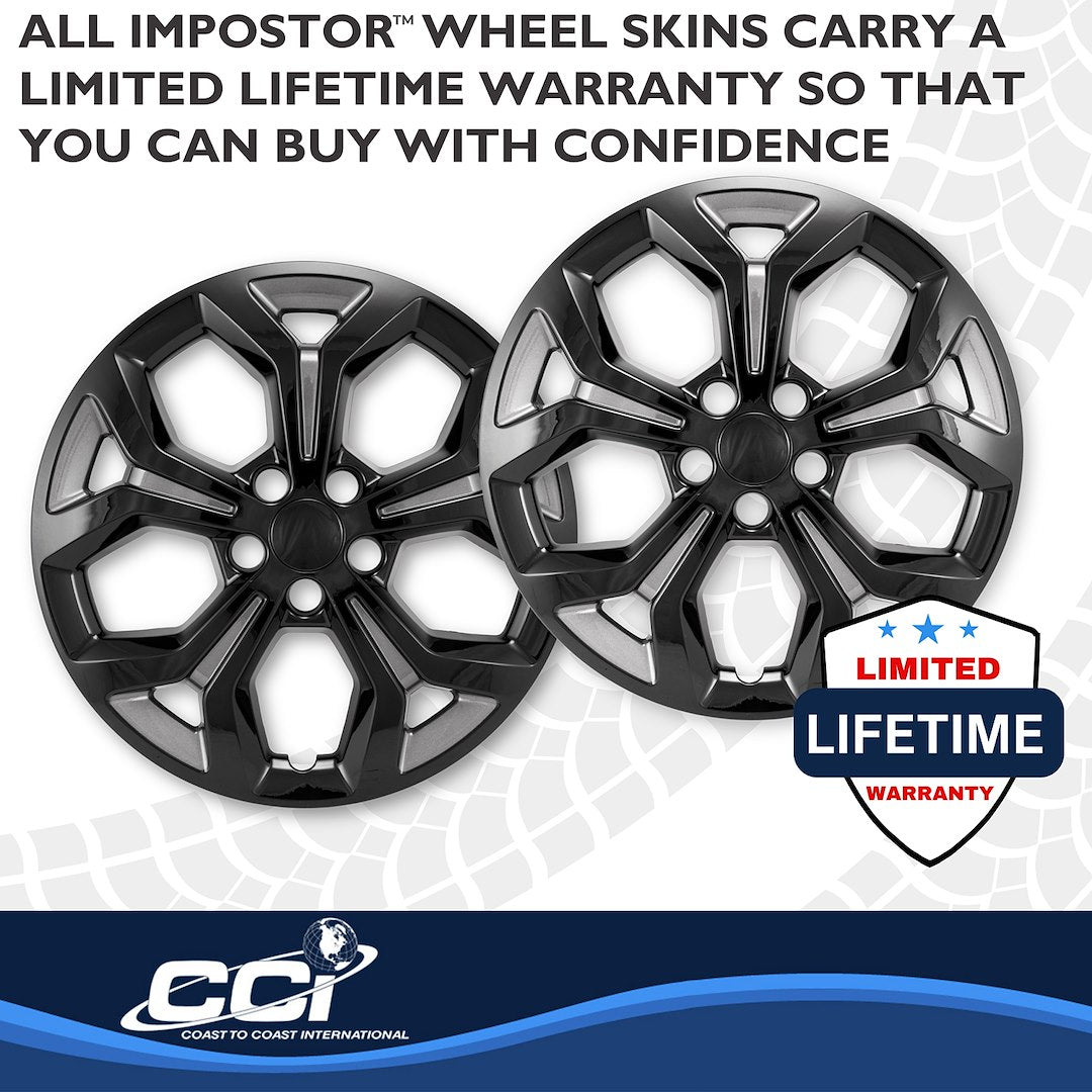Coast To Coast IMP528CB Silver/Charcoal Chrome Wheel Skins - image 5