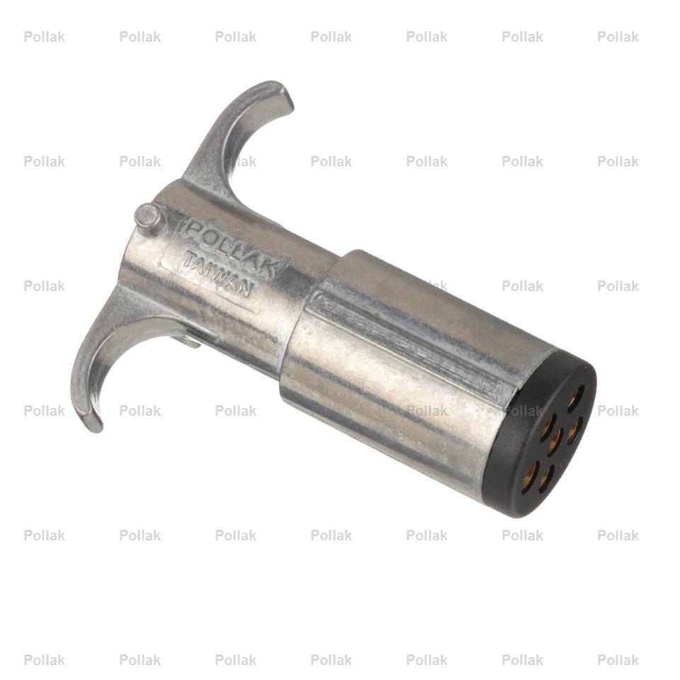 Pollak Pro Semi-universal 6 Round Trailer Wiring Connector (6P100V)