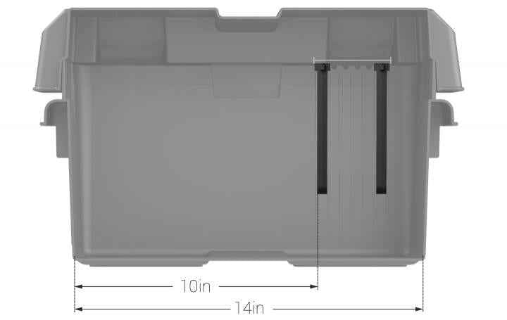 Group 24–31 Snap-Top Battery Box Vented – NOCO BG31 (HM318BKS)