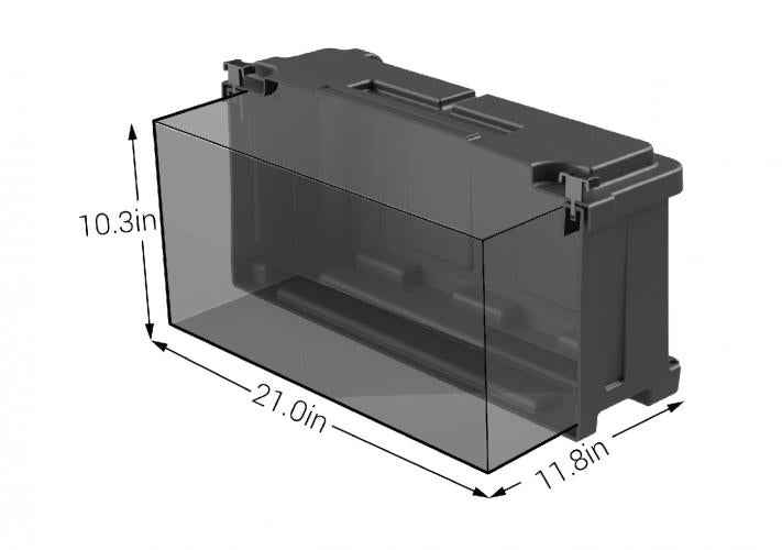 Group 8D Battery Box Full Flow Vented Polyethylene – NOCO HM484